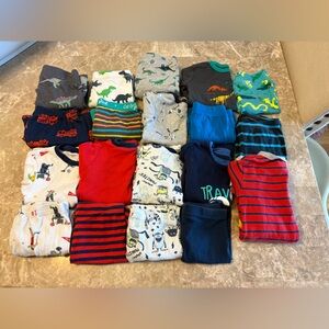 Boys 2T/24Months Pajama Bundle Lot -19 items total
